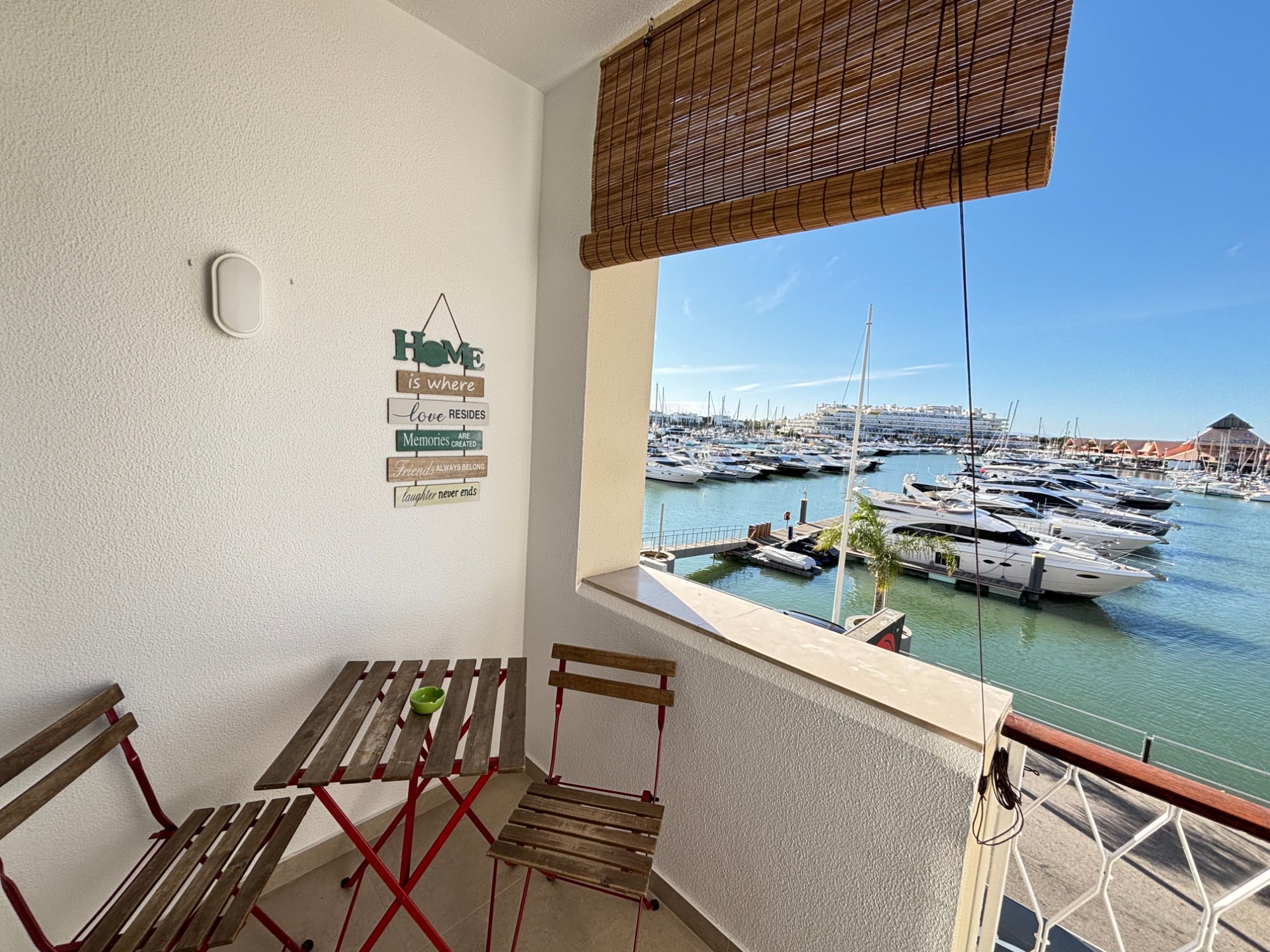 Balcony marina view